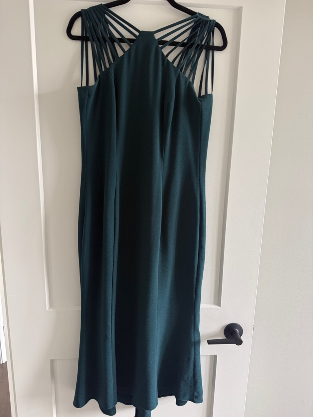 Dress the Population Deep Teal Strappy Midi Dress